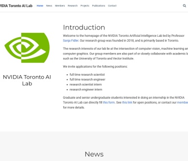 NVIDIA Toronto AI Lab