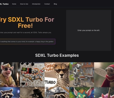 SDXL Turbo Playground