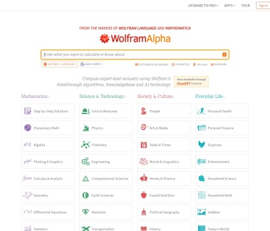 WolframAlpha官网