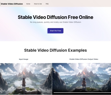 Stable video diffusion online