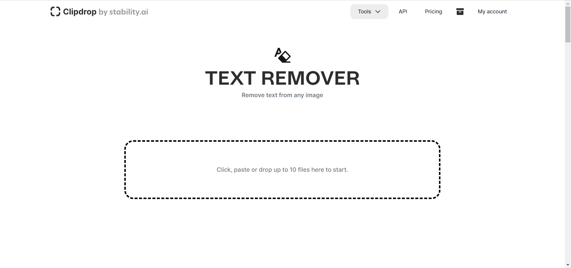 Text Remover — ClipDrop