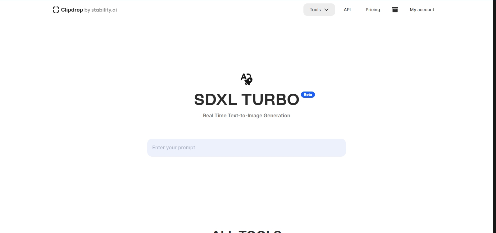 SDXL Turbo — Clipdrop