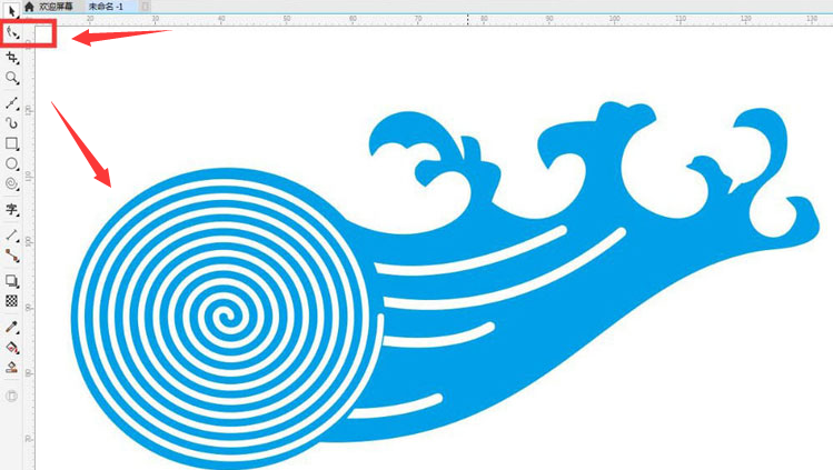 cdr怎么画波浪花纹？cdr贝塞尔工具绘制浪花教程分享 热门软件技巧教程和常见应用问题