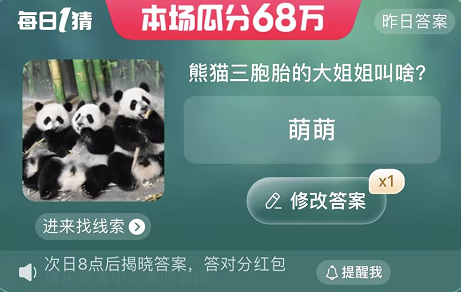 熊猫三胞胎的大姐姐叫啥 热门手机游戏秘籍攻略教程技巧解析